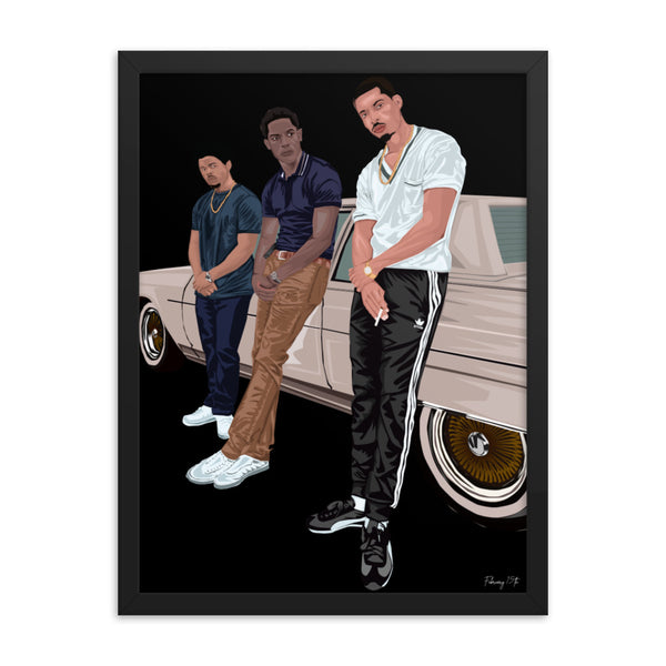 Franklin x Leon x Manboy Framed Poster