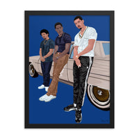 Franklin x Leon x Manboy Framed Poster