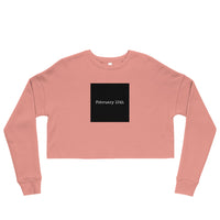 February 15th Box Logo Crop Sweatshirt