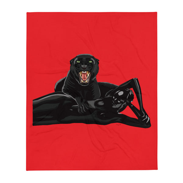 Ultra Black Throw Blanket